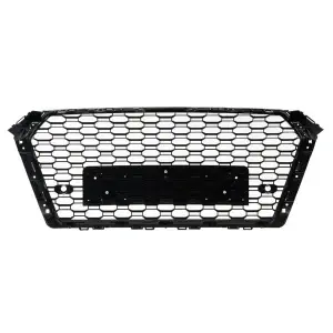 Grila fara emblema Audi A4 B9 (2015 - 2019) negru lucios PDC - Img 4