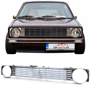 Grila sport fara emblema VW Golf 1 MK1 crom
