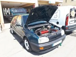 HoodLift amortizoare / telescoape capota VW Golf 3, Vento - Img 2