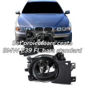 Proiectoare ceata BMW E39 FL fumuriu