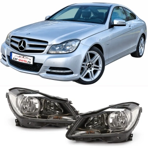 Set faruri Mercedes W204, S204, C204 (2011 - 2015) look negru