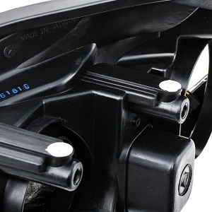 Set faruri Opel Astra H, GTC, Twintop look negru - Img 6