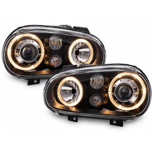 Set faruri VW Golf 4 'look R32' Angel Eyes - Img 4