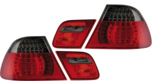Stopuri BMW E46 coupe NFL LED rosu fumuriu - Img 2