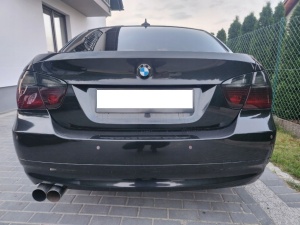 Stopuri BMW E90 NFL rosu fumuriu - Img 4