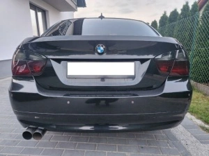 Stopuri BMW E90 NFL rosu fumuriu - Img 4