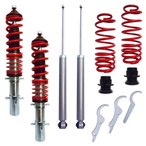 Suspensie sport reglabila JOM RedLine Audi A3 8L, Skoda Octavia I, Seat Leon, Toledo, VW New Beetle, Bora, Golf 4