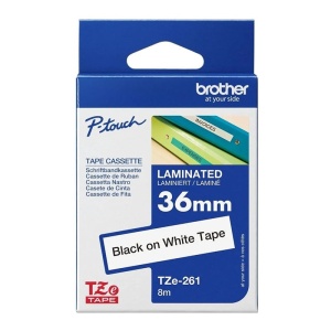 Brother OEM TZe-261 Bk/White Ribbon, TZE261