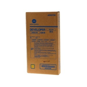 Konica Minolta OEM DV-614 Y Developer Bag, A3VX700, DV614Y