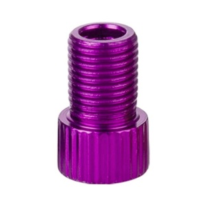 Adaptor valvă Presta (SV) în valvă Auto/Schrader (AV) pentru biciclete, HZJD, Mov