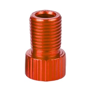 Adaptor valvă Presta (SV) în valvă Auto/Schrader (AV) pentru biciclete, HZJD, Portocaliu