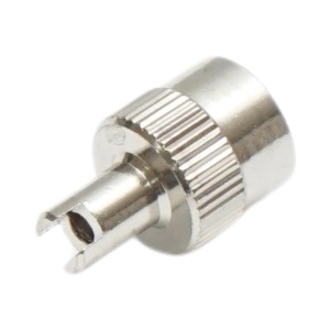 Căpăcel valvă cu cap șurubelniță, Breckner Germany, metal, argintiu - Img 3