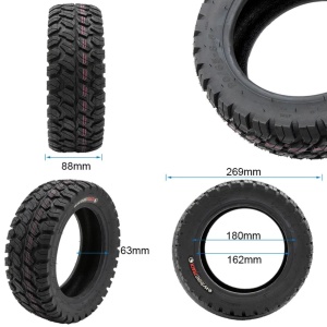 Cauciuc tubeless 90/65-6.5 off-road pentru trotinete electrice Kukirin G4, Nami Blast Max, Nami Viper Burn E-2 Max, eWheel Rhinotrack - Img 2