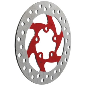 Disc frână 120 mm cu 5 prinderi pentru trotinete electrice Xiaomi Mi Pro, Xiaomi Mi Pro 2, Joyor GS5, Joyor GS9 + 5 șuruburi, eWheel, Roșu - Img 4