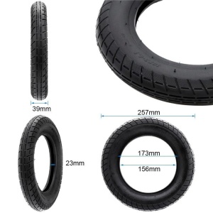 Pachet PROMO: 1 x Cauciuc 10x2-6.1 + 1 x Cameră 10x2 | 10x2.125 cu valvă dreaptă, pentru trotinete electrice Myria MY7043 - Img 3