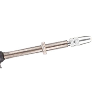 Set 5 capace valve Presta pentru biciclete, Greluma, Argintiu - Img 3