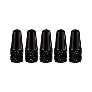 Set 5 capace valve Presta pentru biciclete, Greluma, Negru