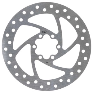 Disc frână 140 mm cu 6 prinderi pentru trotinete electrice Kukirin G2 Max, Kukirin G3/G3 Pro, Kukirin G4, Kugoo M4/M4 Pro, eWheel, Argintiu + 6 șuruburi