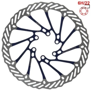 Disc frână 160 mm cu 6 prinderi pentru trotinete electrice Kukirin G2 (2025), Kukirin G2 (2026), Kukirin G4, Kukirin G4 Max, Albastru - Img 3