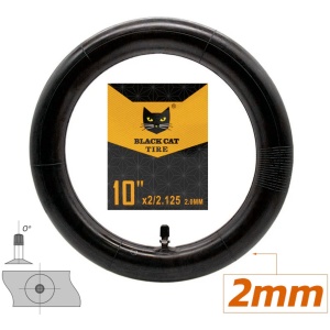 Pachet PROMO: 1 x Cauciuc 10x2-6.1 + 1 x Cameră 10x2 | 10x2.125 cu valvă dreaptă, grosime 2 mm, pentru trotinete electrice Myria MY7043 - Img 8