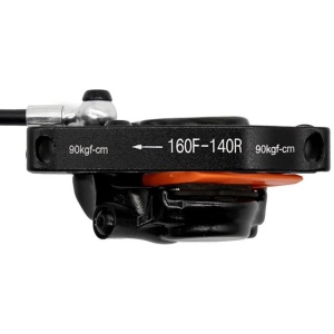 Set frâne hidraulice Nutt, kit A5-D, Față-Stângă: 1 x etrier + 1 x manetă frână, compatibil cu trotinete electrice Kukirin G4 - Img 5