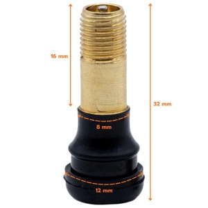 Valvă tubeless dreaptă pentru trotinete electrice, PVR 40, eWheel, 32 mm - Img 2