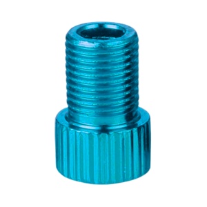 Adaptor valvă Presta (SV) în valvă Auto/Schrader (AV) pentru biciclete, HZJD, Albastru deschis