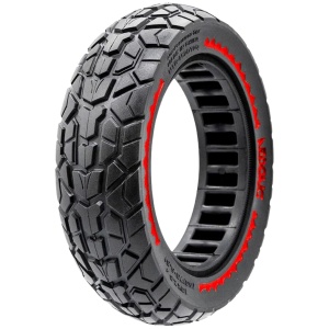 Cauciuc plin 60/70-6.5 off-road pentru trotinete electrice Siver 10 Plus, Xiaomi Elite, Xiaomi 5 Pro, Xiaomi 5, Juicease ESMAX, Nedong, Negru/Roșu