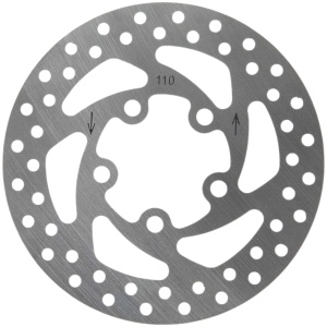 Disc frână 110 mm cu 5 prinderi pentru trotinete electrice Xiaomi Mi M365, Xiaomi Mi 1S, Xiaomi Mi Essential + 5 șuruburi, eWheel, Argintiu