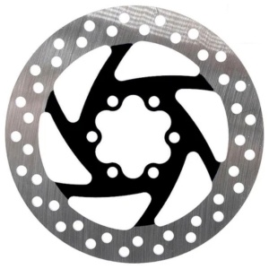 Disc frână 120 mm cu 6 prinderi pentru trotinete electrice Zero 8X, Joyor X1/X5S/Y5S/Y6S + 6 șuruburi, eWheel, Negru