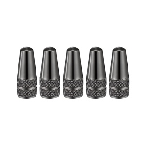 Set 5 capace valve Presta pentru biciclete, Greluma, Gri