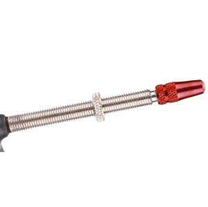 Set 5 capace valve Presta pentru biciclete, Greluma, Roșu - Img 3