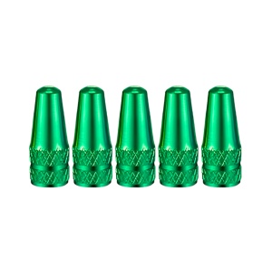 Set 5 capace valve Presta pentru biciclete, Greluma, Verde