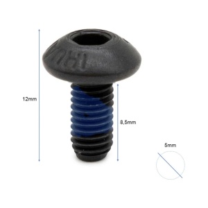 Set 6 șuruburi 5x8.5 mm pentru disc de frână pentru trotinete electrice, eWheel, Negru - Img 2
