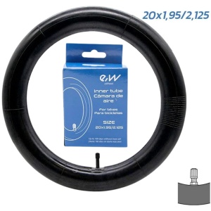 Cameră 20x1.9/2.125 VR cu valvă dreaptă (Auto), pentru biciclete, eWheel - Img 2