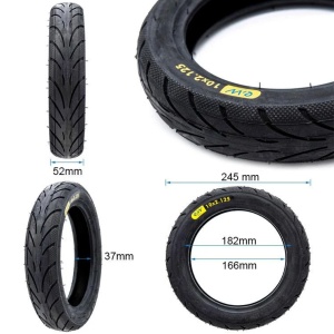 Cauciuc 10x2.125-6.5 pentru trotinete electrice Xiaomi Mi 4 Lite (2nd Gen), Ninebot D18E, Ninebot D28E, Ninebot D38E, Ninebot F65I, eWheel - Img 2