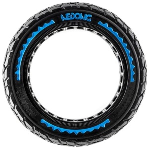 Cauciuc plin 10x2.125-6.5 off-road pentru trotinete electrice Ninebot D18E/D28E/D38E/F20/F25/F30/F40, Xiaomi Mi 4/Mi 4 Lite 2nd/Mi 4 Ultra, Navee N20/N40, Nedong, Negru/Albastru - Img 3