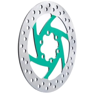 Disc frână 120 mm cu 6 prinderi pentru trotinete electrice Zero 8X, Joyor X1/X5S/Y5S/Y6S + 6 șuruburi, eWheel, Verde - Img 4
