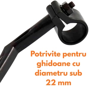 Set 2 oglinzi retrovizoare pentru trotinete electrice Xiaomi M365/Essential/Mi 3/1S/Pro, Stânga + Dreapta, eWheel EW01 - Img 3