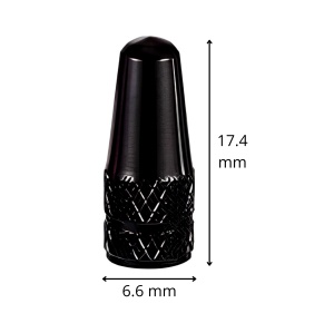 Set 5 capace valve Presta pentru biciclete, Greluma, Negru - Img 2