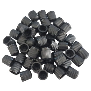 Set 50 de capace pentru valvă de tip auto, Alligator, Negru
