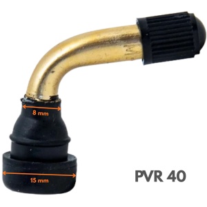 Valvă tubeless îndoită la 90 de grade pentru trotinete electrice, PVR 40, eWheel - Img 2