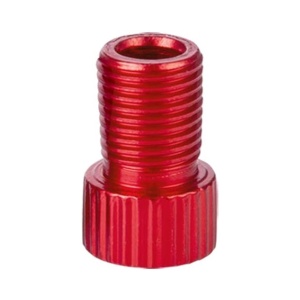 Adaptor valvă Presta (SV) în valvă Auto/Schrader (AV) pentru biciclete, HZJD, Roșu