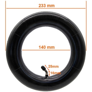 Cameră 10x2.5 cu valvă îndoită la 45 grade pentru trotinete electrice, eWheel - Img 2