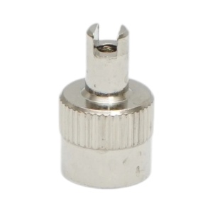 Căpăcel valvă cu cap șurubelniță, Breckner Germany, metal, argintiu