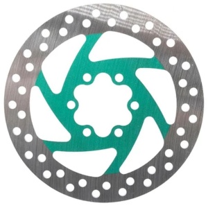 Disc frână 120 mm cu 6 prinderi pentru trotinete electrice Zero 8X, Joyor X1/X5S/Y5S/Y6S + 6 șuruburi, eWheel, Verde