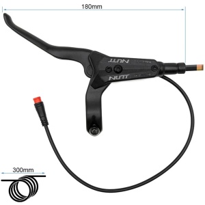 Set frâne hidraulice Nutt, kit A5-D, Față-Stângă + Spate-Dreapta: 2 x etrieri + 2 x manete frână, compatibil cu trotinete electrice Kukirin G4 - Img 6