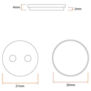 Set plăcuțe frână pentru trotinete electrice Xiaomi Mi M365, Xiaomi Mi 1S, Xiaomi Mi Essential, Rășină, eWheel - Img 2