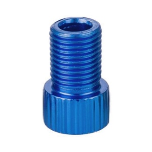 Adaptor valvă Presta (SV) în valvă Auto/Schrader (AV) pentru biciclete, HZJD, Albastru închis