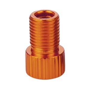 Adaptor valvă Presta (SV) în valvă Auto/Schrader (AV) pentru biciclete, HZJD, Portocaliu deschis